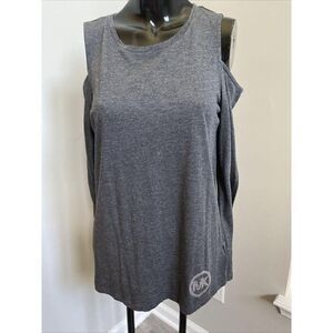 Michael Kors Small Off Shoulder Shirt Soft Grey Lo